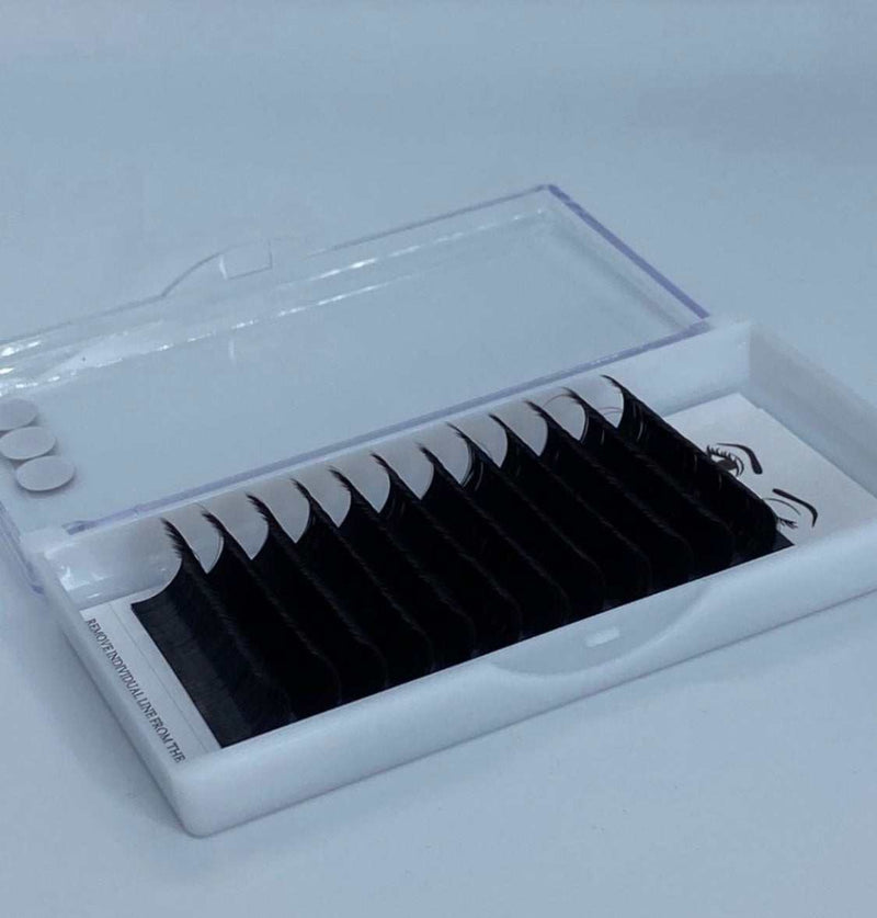 C Curl Easy Fan Mix lash extensions tray  professional volume lashes