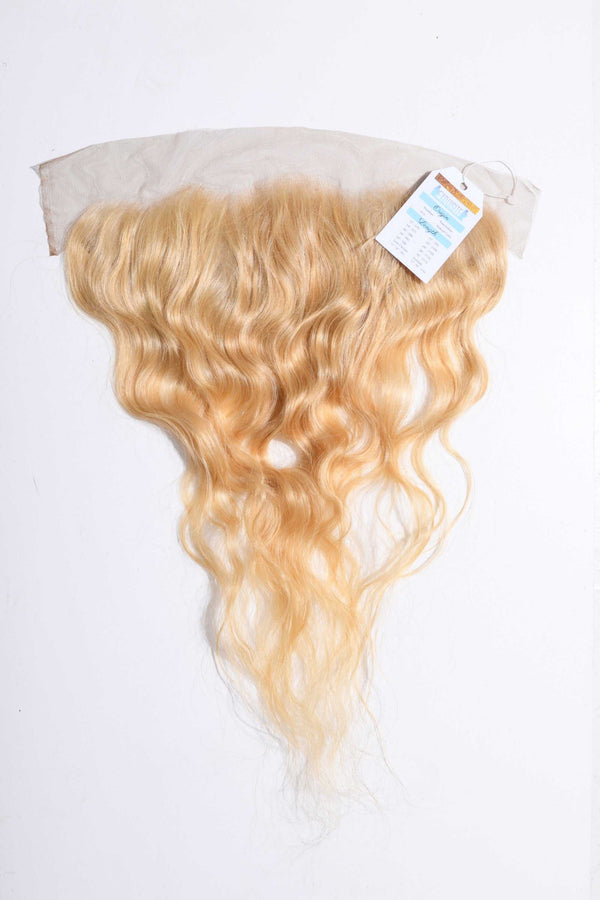 Raw Blonde Frontal – 100% unprocessed human hair frontal with natural shine