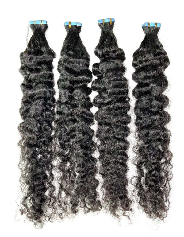 RAW CURLY TAPE INS hair extensions